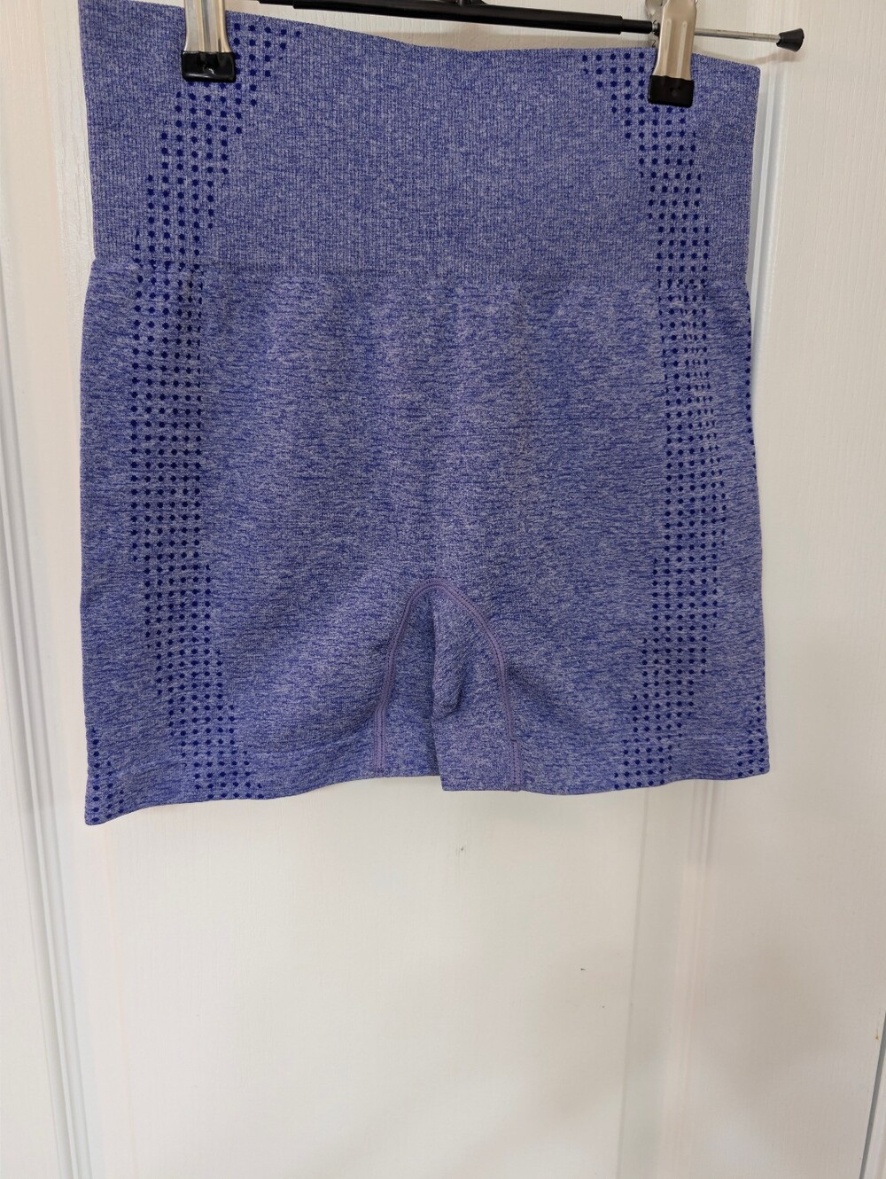 High-Waist Purple Seamless Bootie Bike Shorts